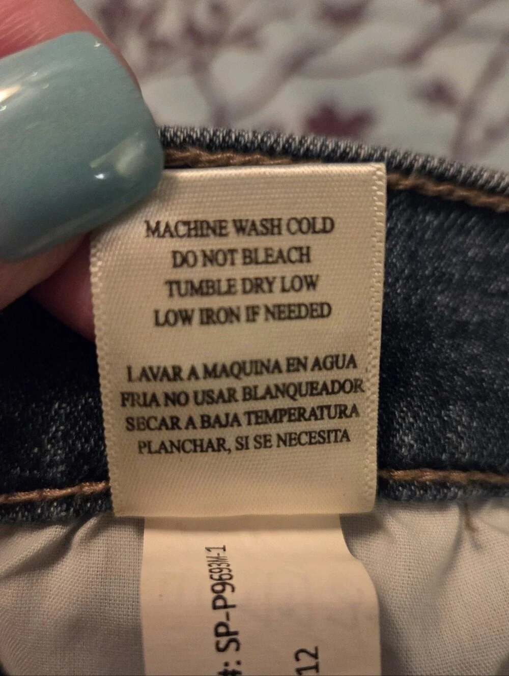 Altar'd State Two-Tone Blue Cropped Ankle Jeans NWT